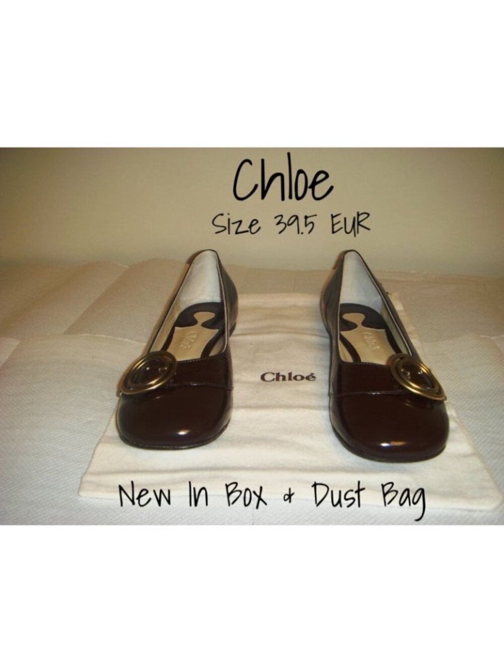 Chloe Brown Ballet Flats Shoes Size 9.5 US | 39.5 EUR | New In Box